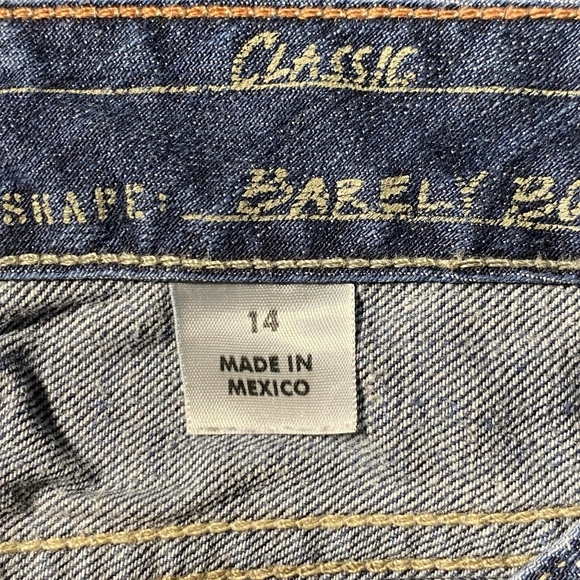 Eddie Bauer Woman's Size 14 Classic Barely Boot Medium Wash Blue Denim Jeans EUC - Picture 5 of 6